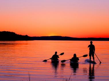 Paddling into the sunset at DeGray Lake Resort State Park