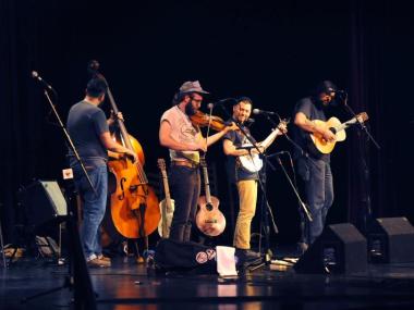 Band playing at Ozark Folk Center State Park 