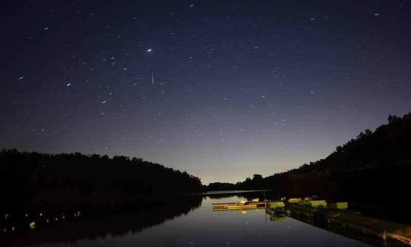 Night sky at Woolly Hollow State Park