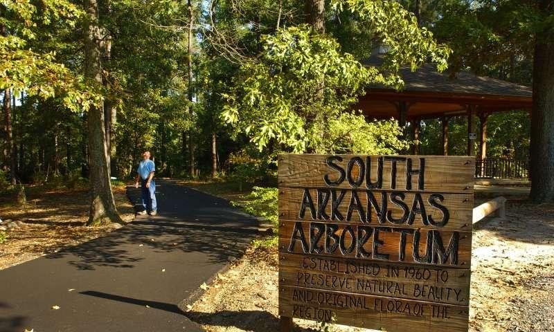 South Arkansas Arboretum covers 13 acres featuring plants indigenous to Arkansas' West Gulf Coastal Plain