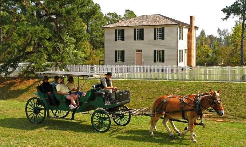 Take a surrey ride at Historic Washington State Park