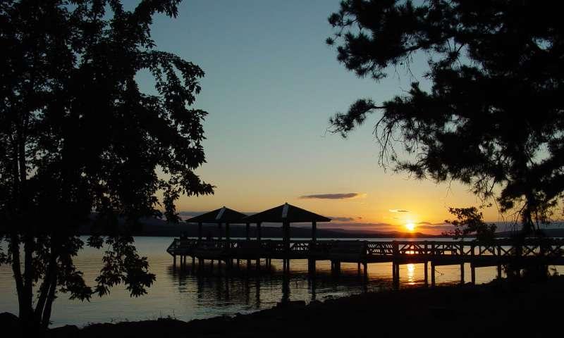 Fishing pier is not only great for fishing, but also catching amazing sunsets