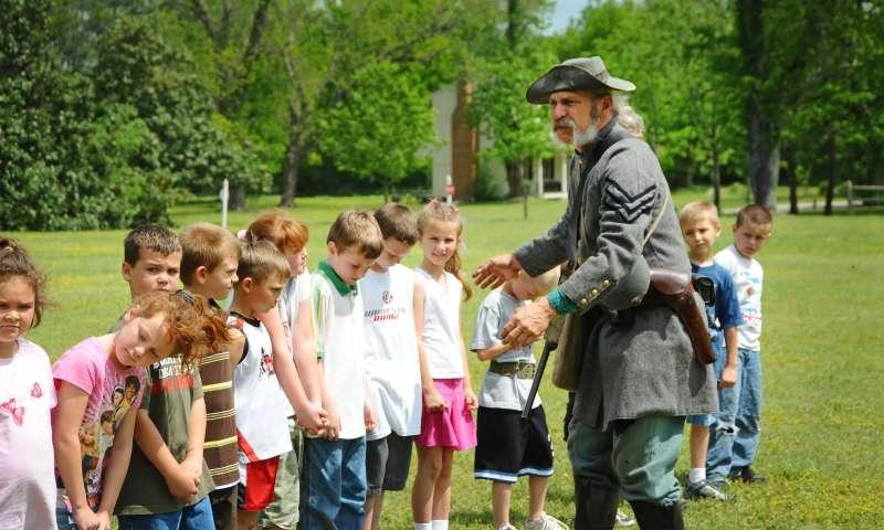Educational groups at Historic Washington State Park