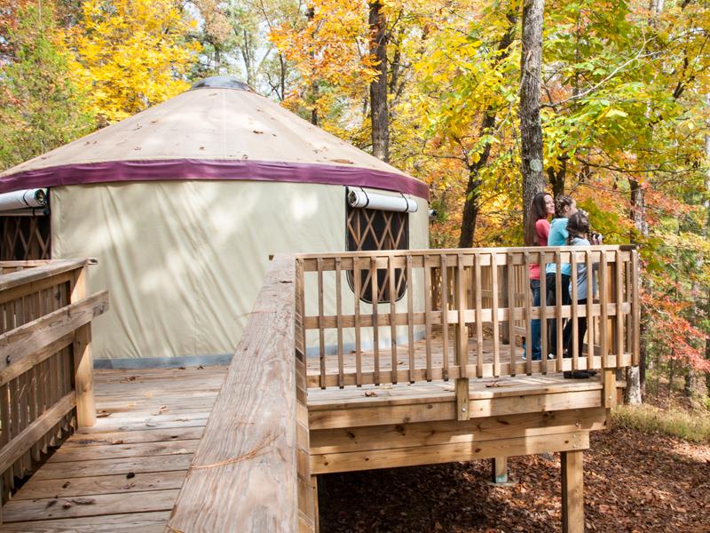 lake catherine yurt