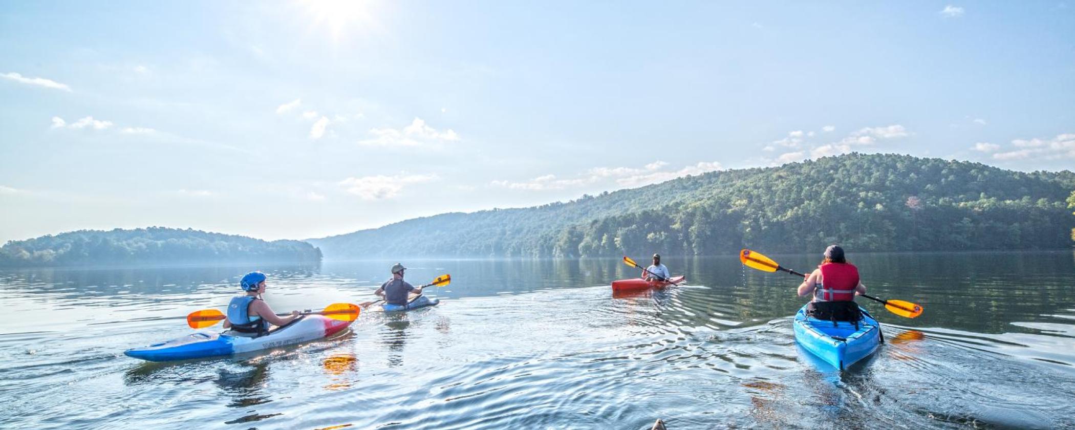 Kayaking Lake Catherine State Park
