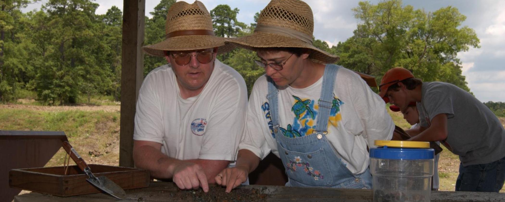 Searching for diamonds at Crater of Diamonds State Park