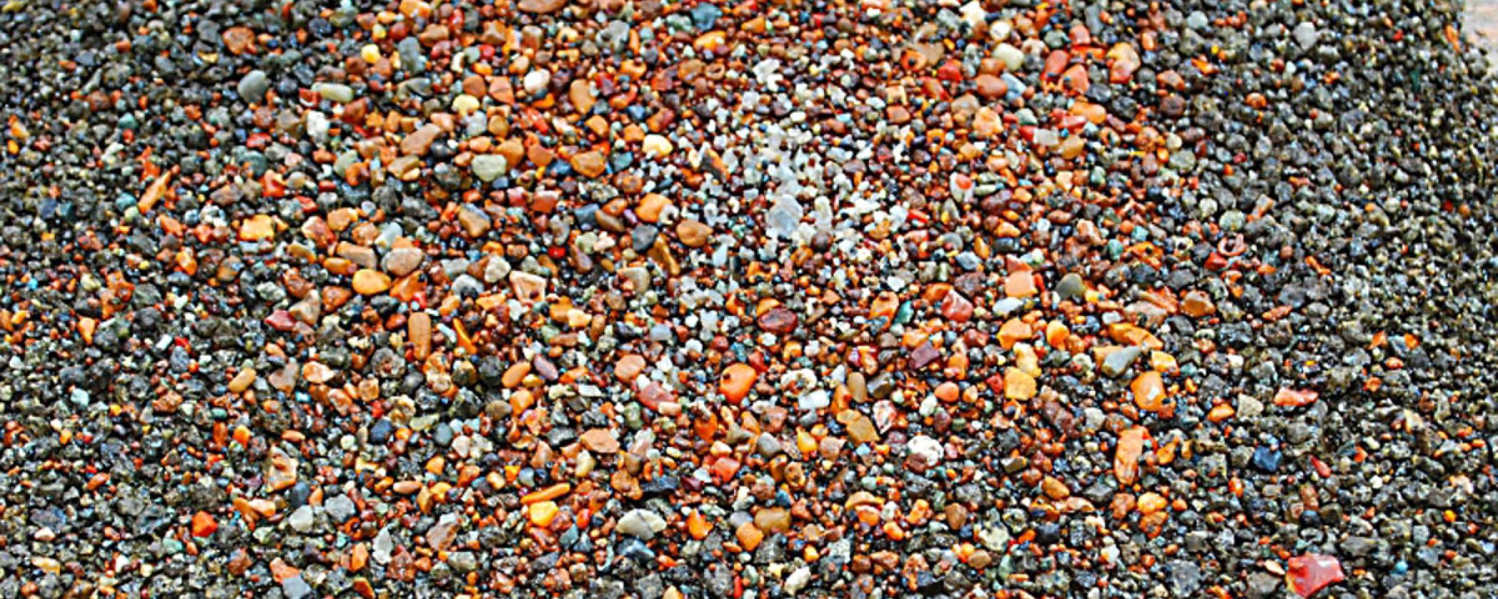 Sifted gravel from Crater of Diamonds State Park