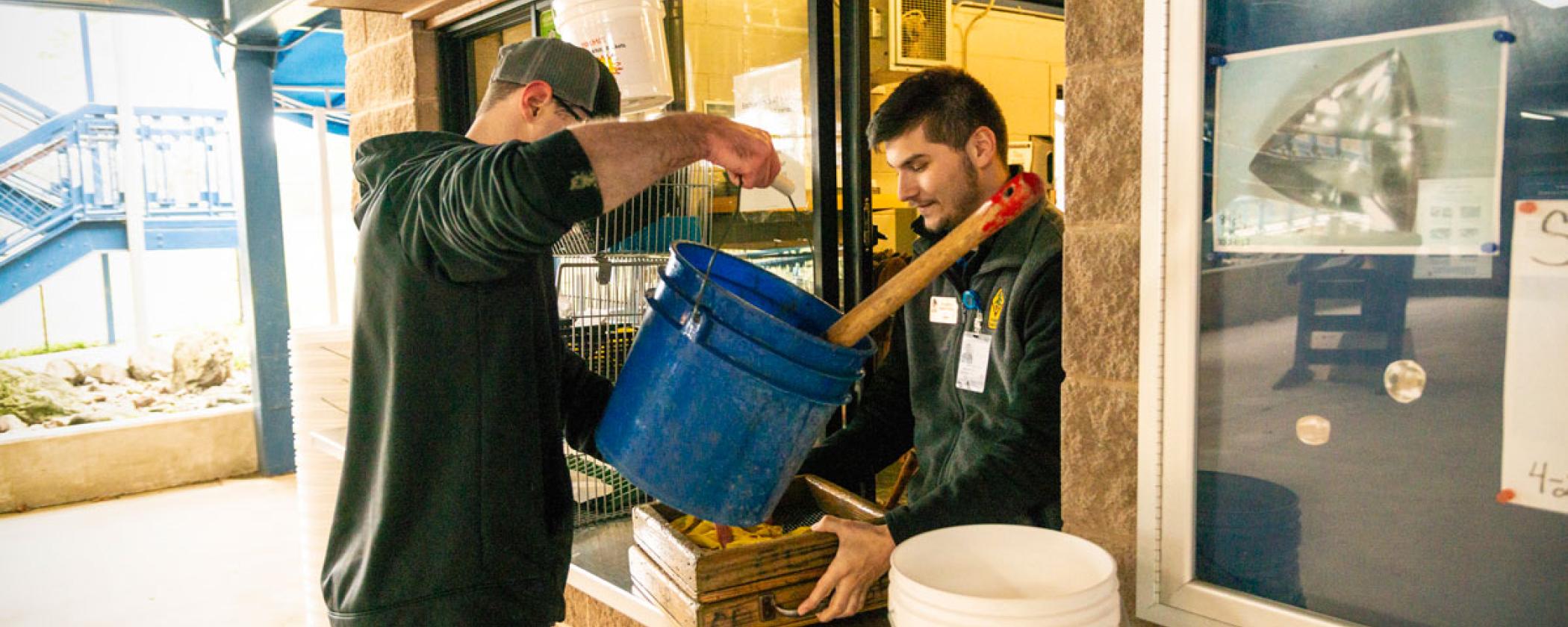 Visitor renting tools at Crater of Diamonds State Park