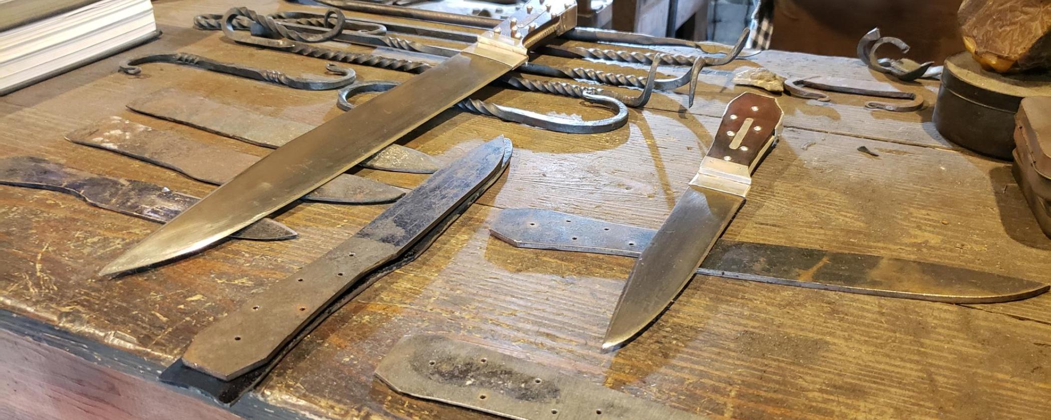 Bowie knives created at Historic Washington State Park