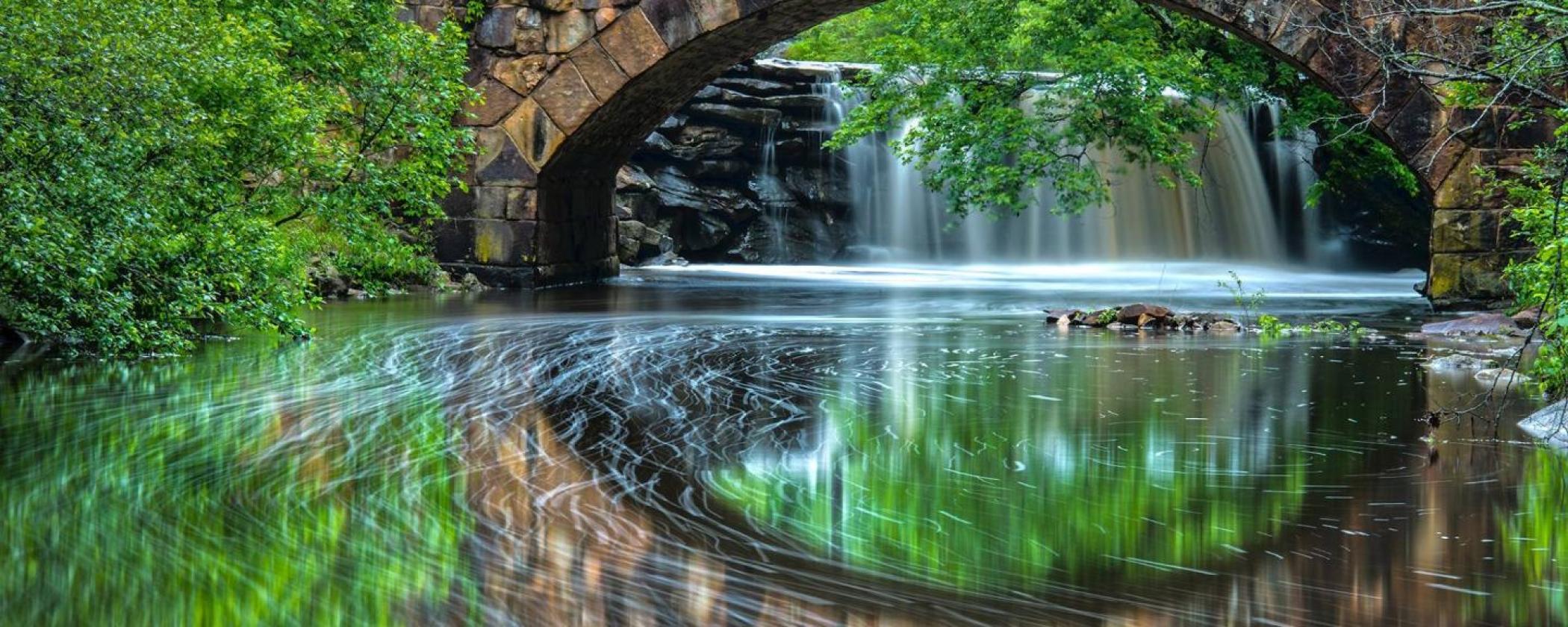 The Davies Bridge at Petit Jean State Park.