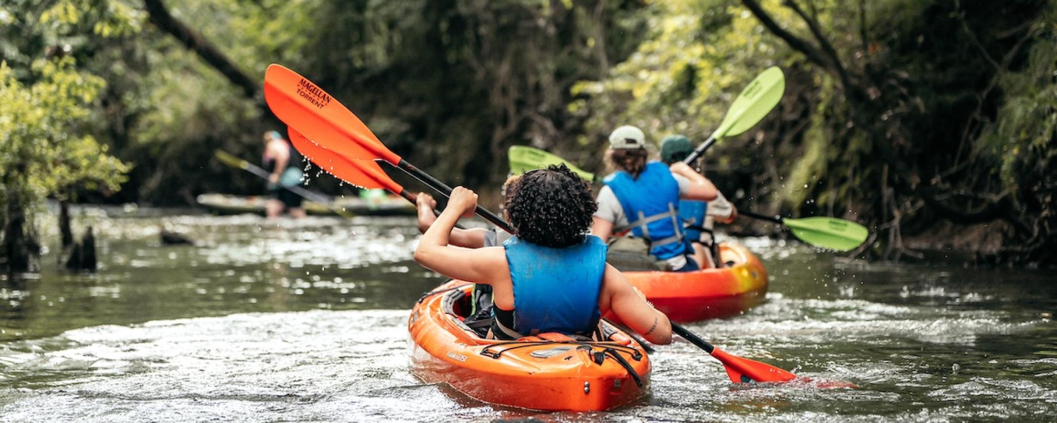 Kayaking at Pinnacle Mountain State Park
