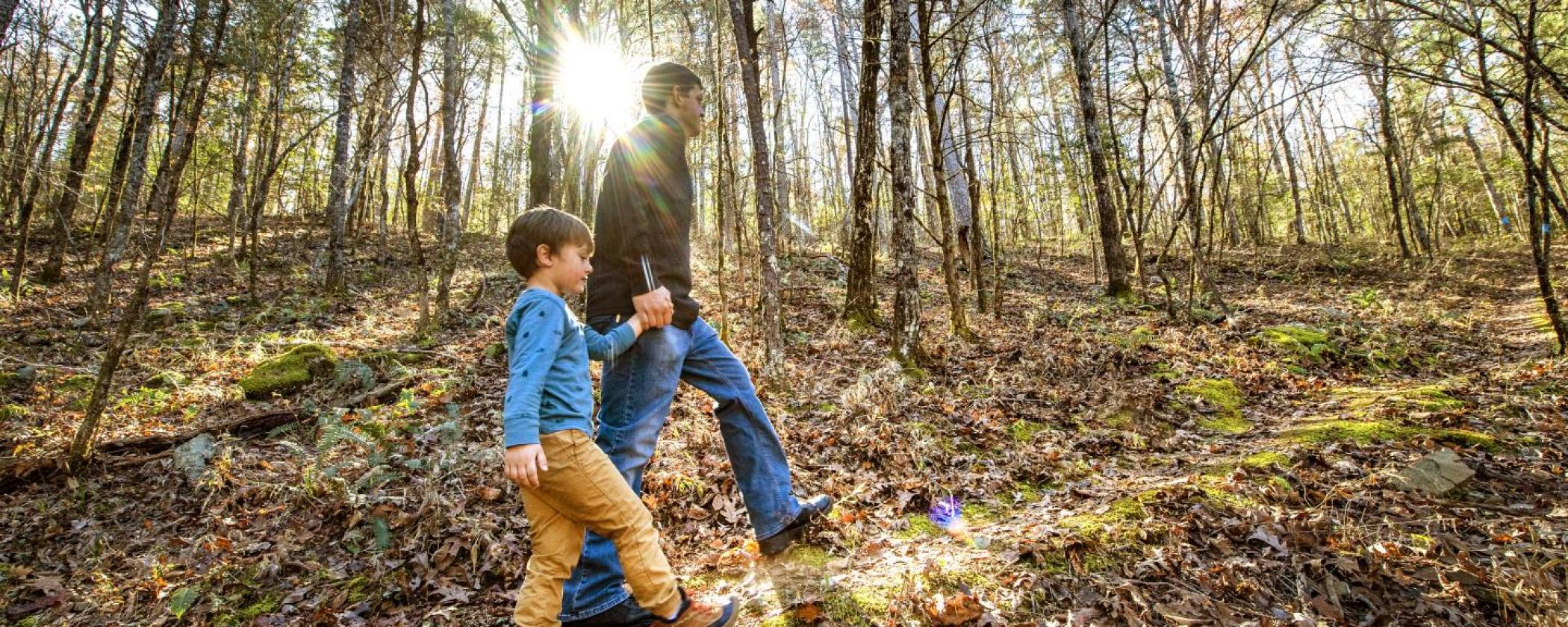 File photo of the trails at Cossatot River State Park-Natural Area. Photo by Kirk Jordan. 