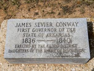 James Conway's Tombstone at Conway Cemetery State Park