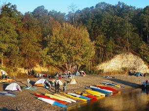 Kayaking Campout at Lake Ouachita