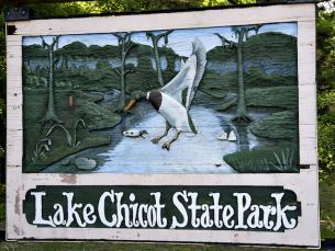 Lake Chicot State Park Sign