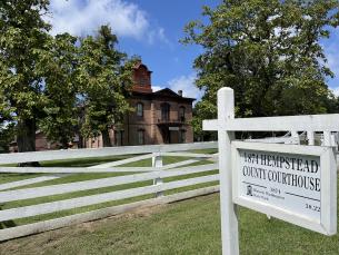 The 1874 Hempstead County Courthouse at Historic Washington State Park.