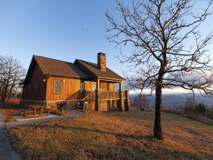 Cabin at Mount Magazine State Park.