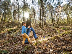File photo of the trails at Cossatot River State Park-Natural Area. Photo by Kirk Jordan. 