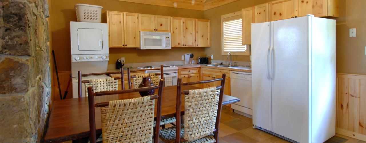 Kitchen at Mount Magazine Cabins