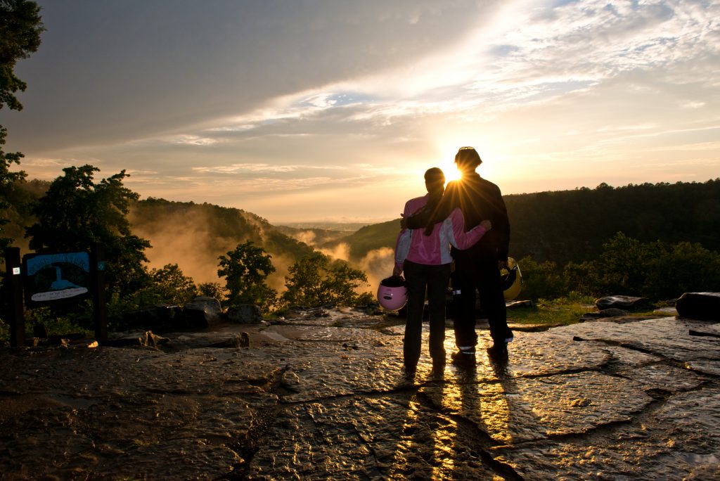 petit jean state park couple
