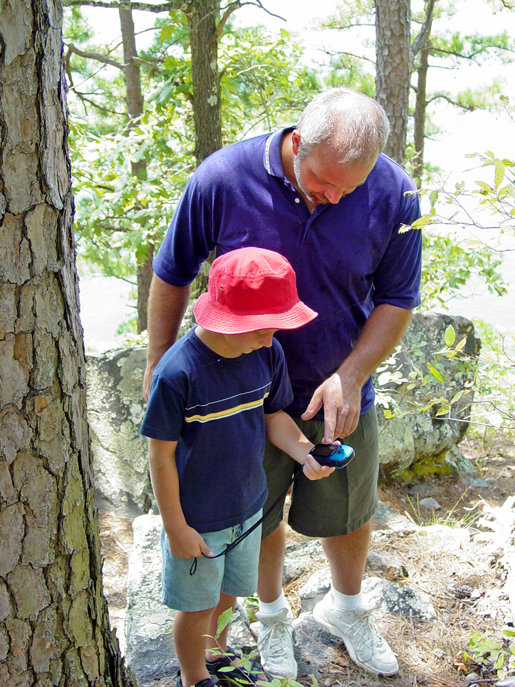 Geocaching creates a connection of the outdoors and technology.