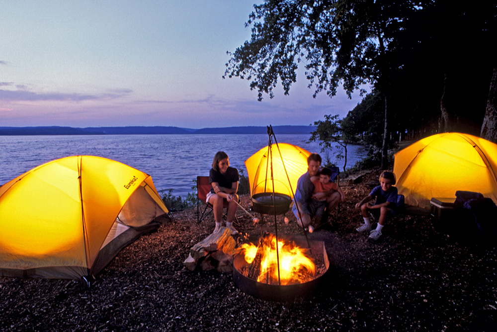 Dardanelle_camping_night Camping in an Arkansas State Park, a fall tradition.