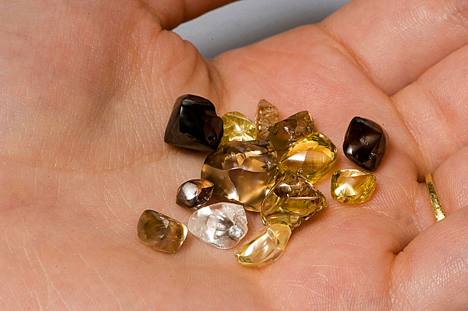 Diamonds 02Copy Just some of what can be found and kept at Crater of Diamonds State Park.