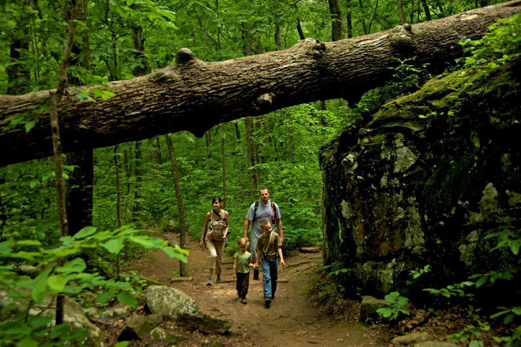 Hiking the trails at Petit Jean State Park is timeless.