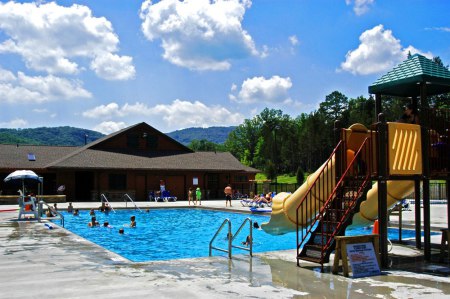 Cool off in the park pool during the Summer. 