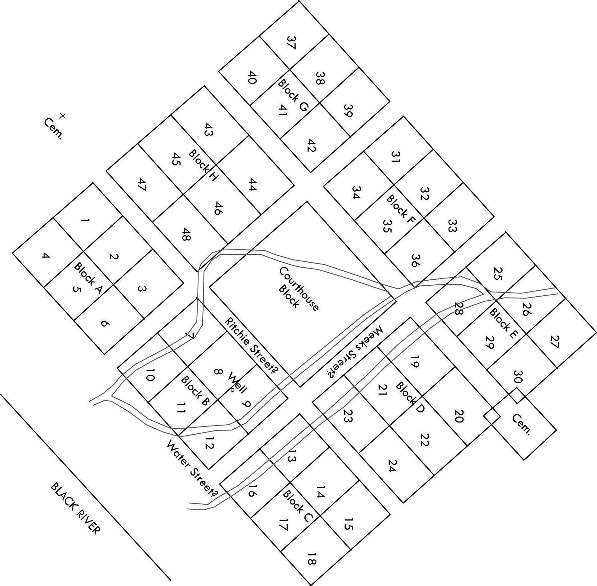 In 1815, Davidsonville was the first planned town in Arkansas and held Arkansas’s first post office, land use office and courthouse. This is the original town plat of Davidsonville.