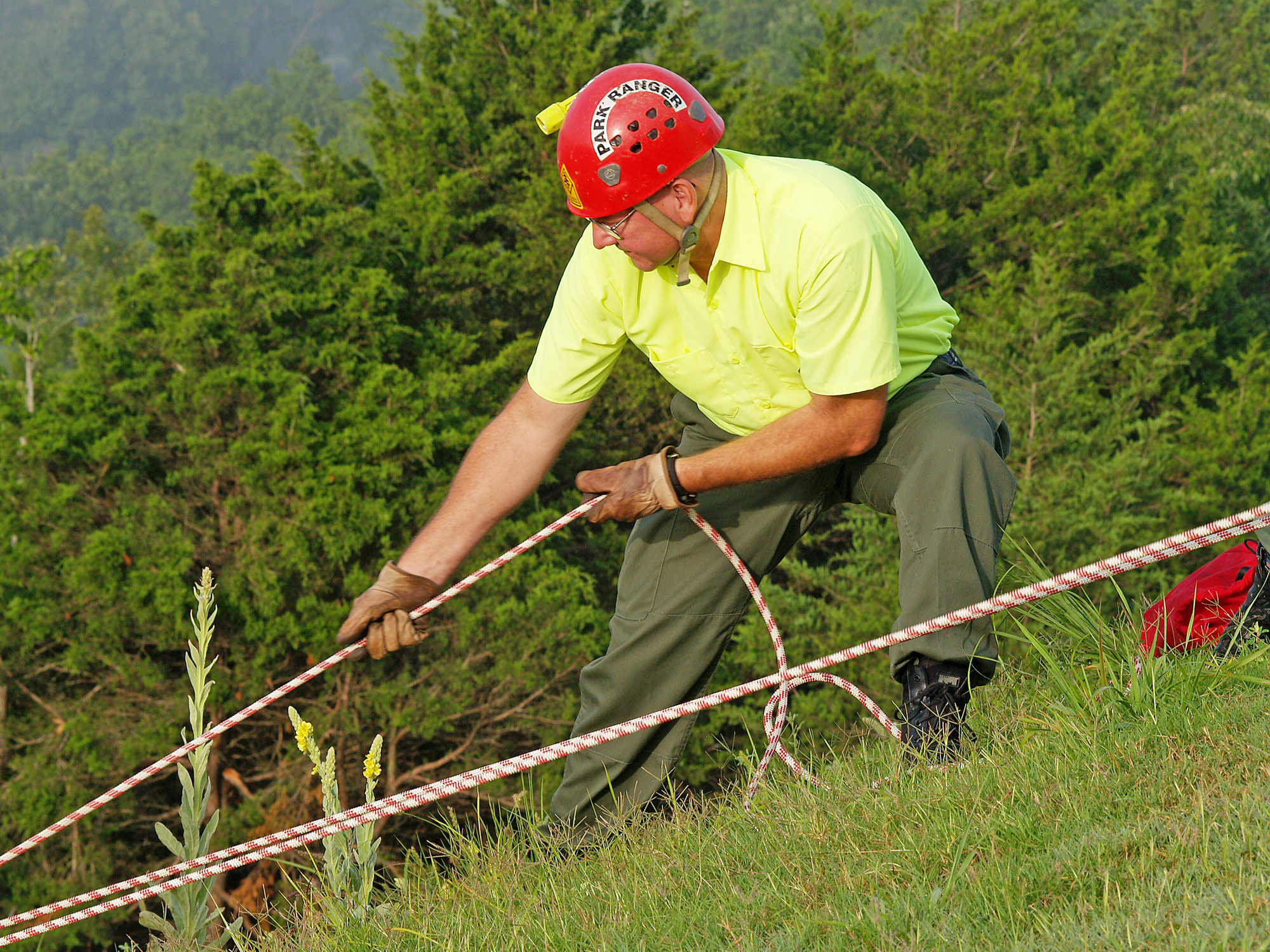 Many Arkansas State Park Rangers are fully trained in Search and Rescue techniques.