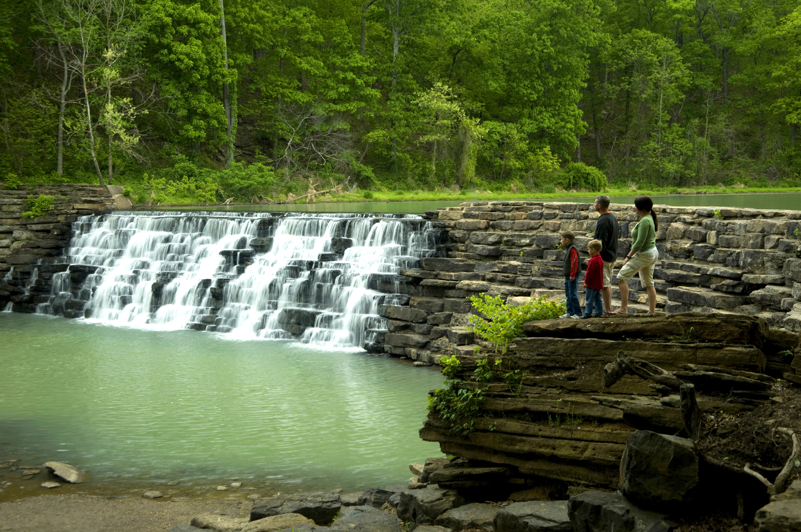 The history of Devil's Den is intact, in the park.